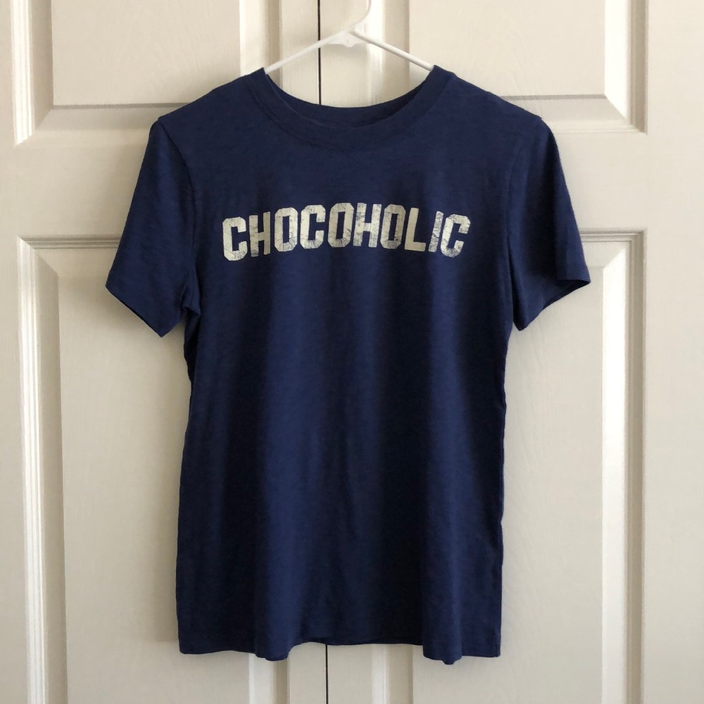 JCrew blue graphic tshirt